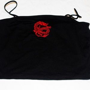 Red Dragon Crop Top